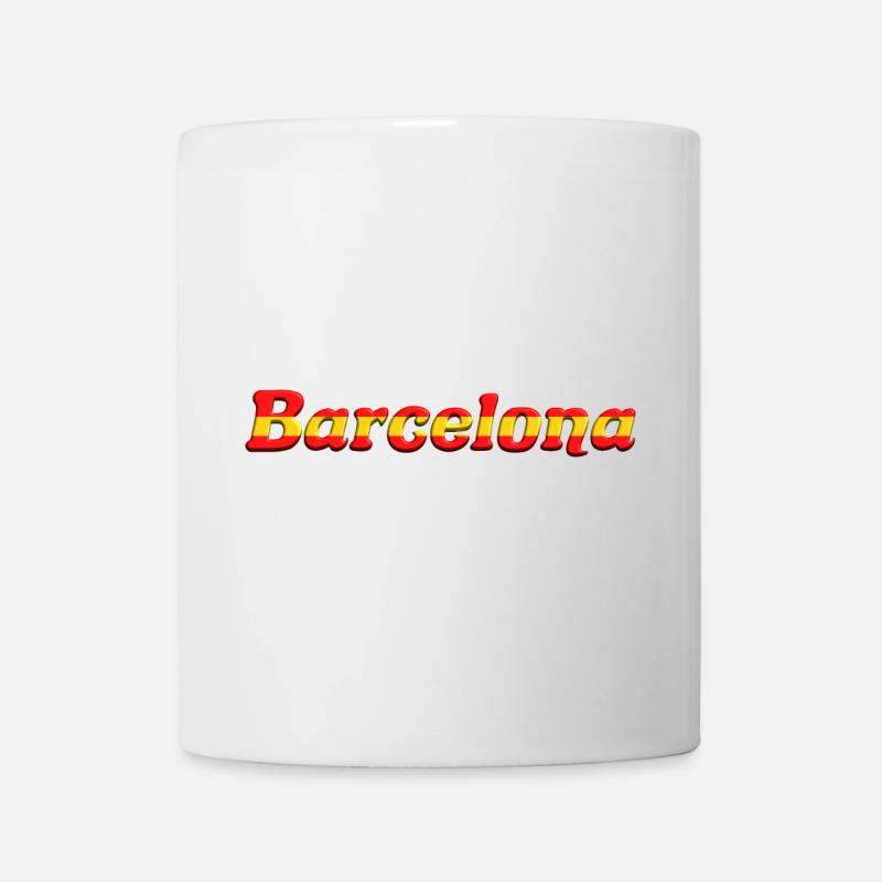 Barcelona - Tasse - Weiß