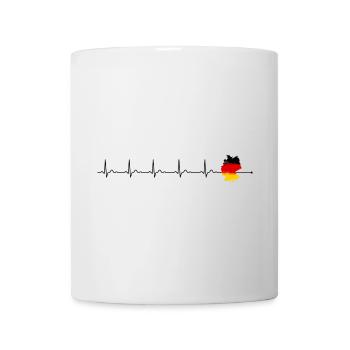 Heartbeat germany flag - Mug - white - Front