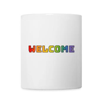 arc-en-ciel bienvenue CSD chemise LGBT lgbtqi queer - Mug blanc - blanc - Devant