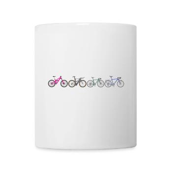 Lebendige Fahrradparade - Tasse - Weiß - Vorne