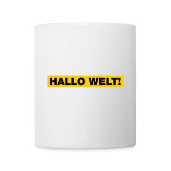 Hallo Welt! - Tasse - Weiß - Vorne