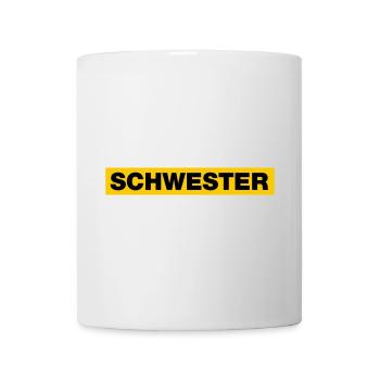 Schwester - Tasse - Weiß - Vorne