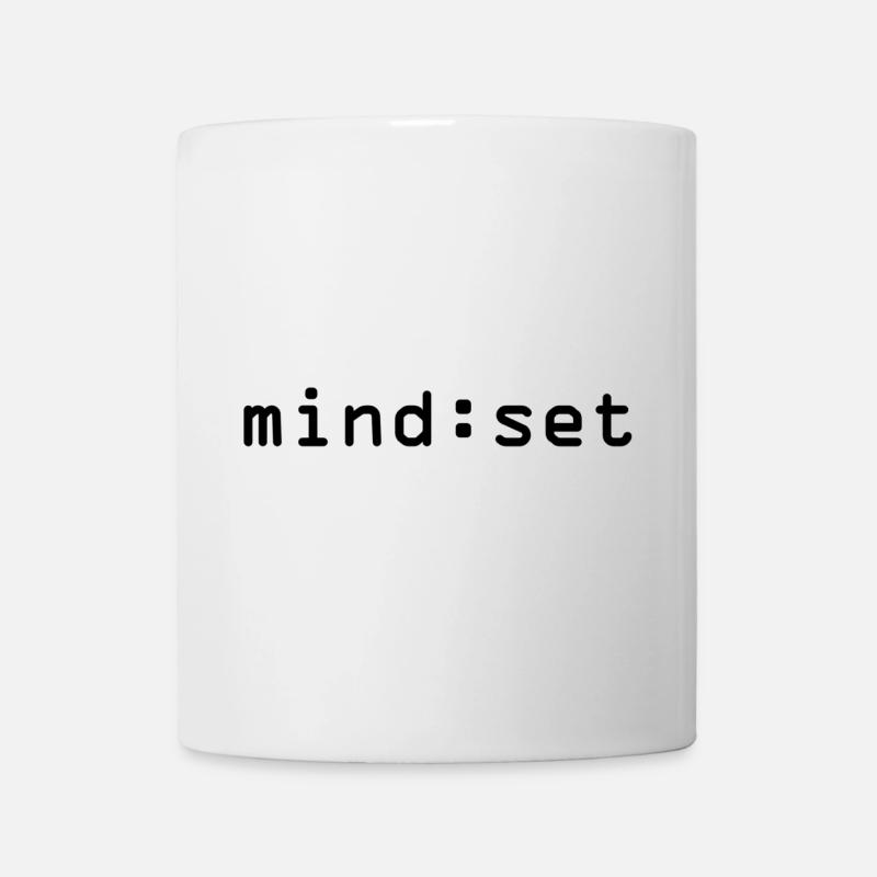 mind:set (schwarz) - Tasse - Weiß