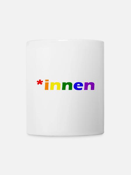 *innen Gendern - Tasse - Weiß