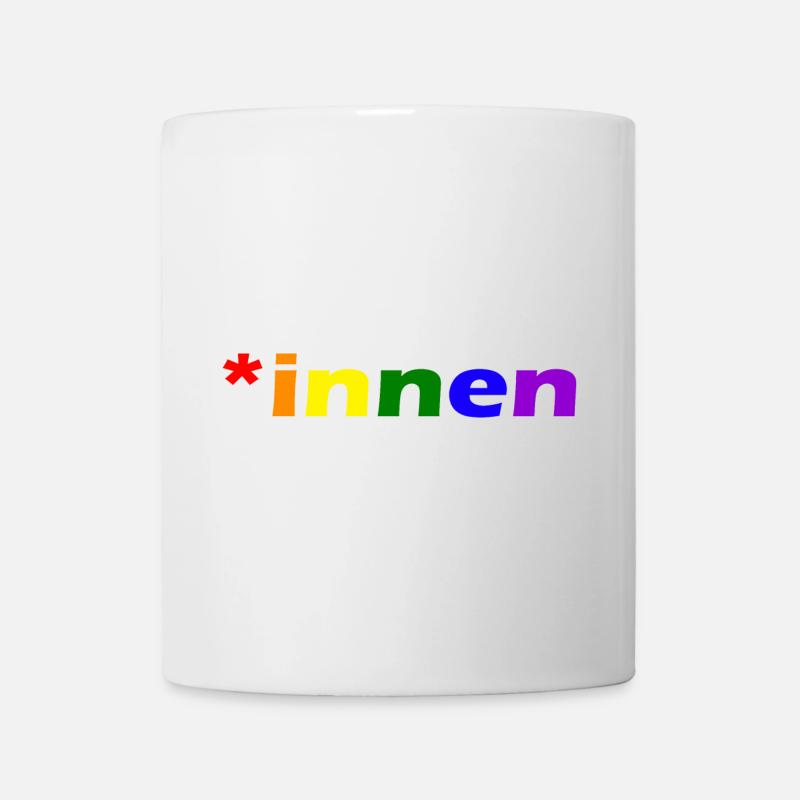 *innen Gendern - Tasse - Weiß