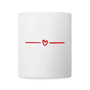 Petit coeur - Mug blanc - blanc - Devant