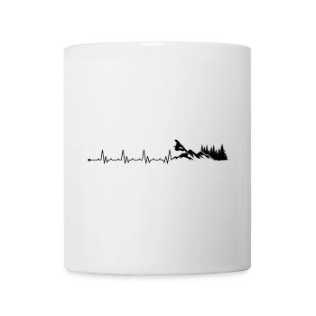 Heartbeat Snowboard - Mug - white - Front