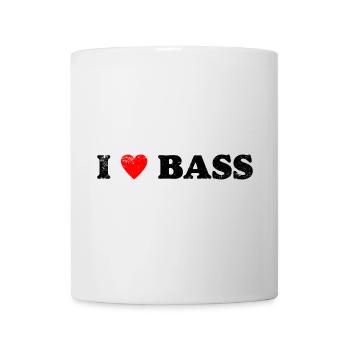 Ich liebe Bass - Tasse - Weiß - Vorne