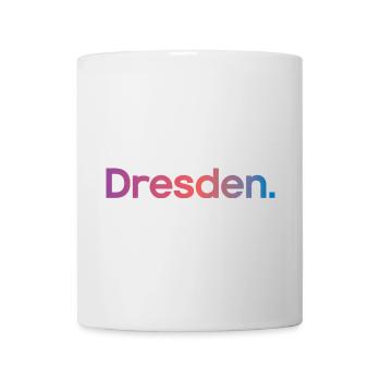 Dresden Typography Colors City Icon Logo icon - Mug - white - Front