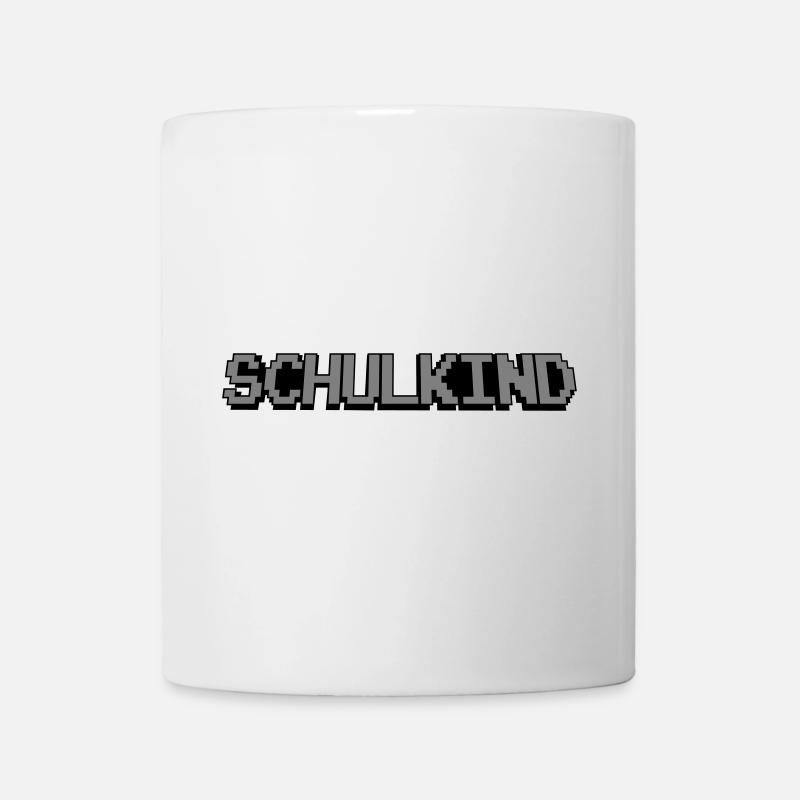 Schulkind Pixel - Tasse - Weiß