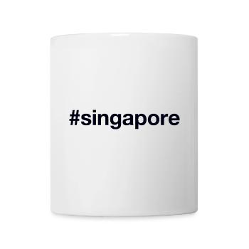 SINGAPOUR Hashtag Singapour - Mug blanc - blanc - Devant
