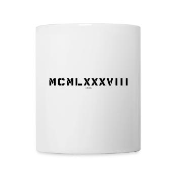 Roman numeral year of birth Made in 1988 - Mug - white - Front