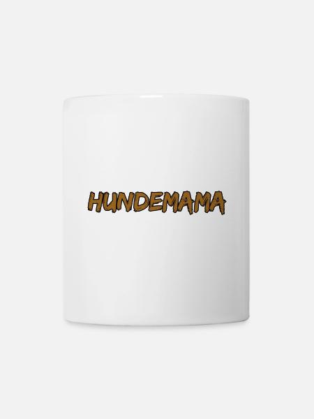 Hundemama Pinselgrunge - Tasse - Weiß