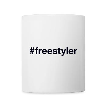 FREESTYLER Hashtag - Tasse - Weiß - Vorne