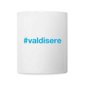 Val d'Isere Hashtag - Tasse - Weiß - Vorne