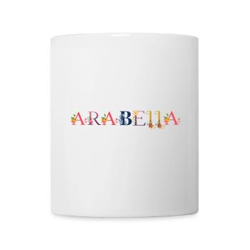 ARABELLA name adorned with flowers - Mug - white - Front