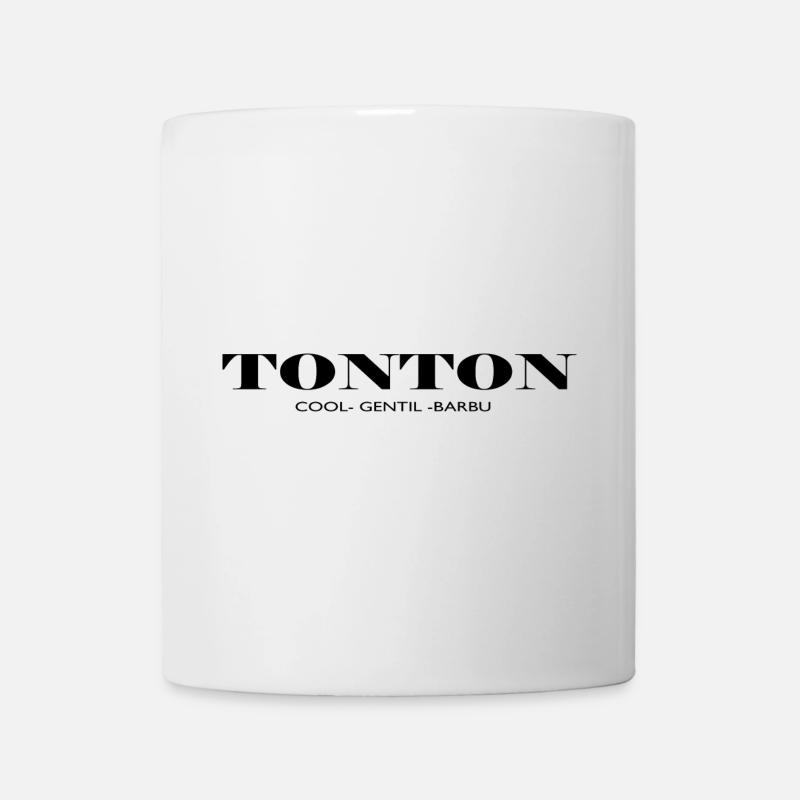 tonton cool gentil barbu - Mug blanc - blanc