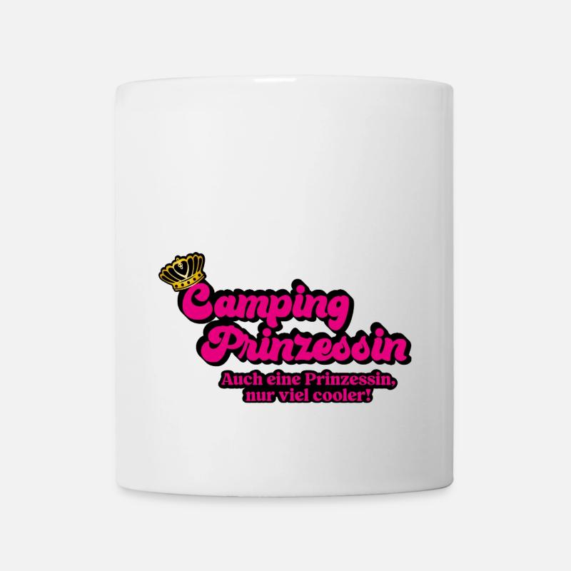 Camping Prinzessin - Tasse - Weiß