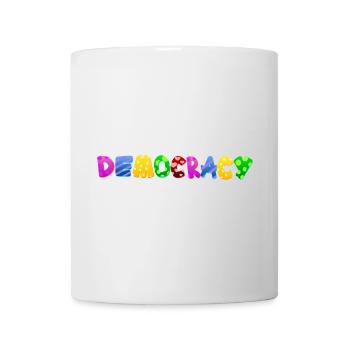 Stop AfD contre la droite, la démocratie, la diversité, la gauche - Mug blanc - blanc - Devant