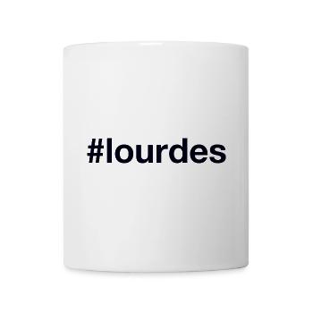 LOURDES Hashtag - Mug blanc - blanc - Devant
