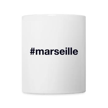 MARSEILLE Hashtag - Mug blanc - blanc - Devant