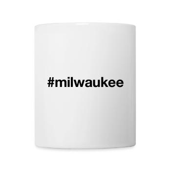 MILWAUKEE Hashtag Wisconsin - Tasse - Weiß - Vorne