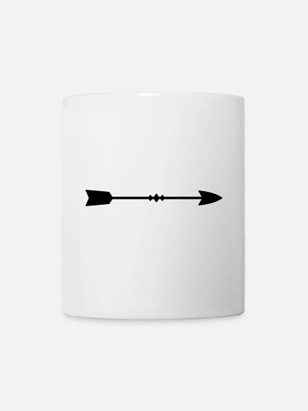 Flèche - Mug blanc - blanc