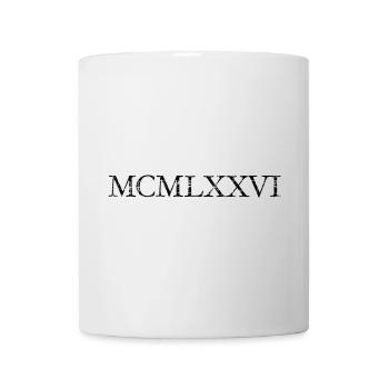 MCMLXXVI né en 1976 année d'anniversaire romaine - Mug blanc - blanc - Devant