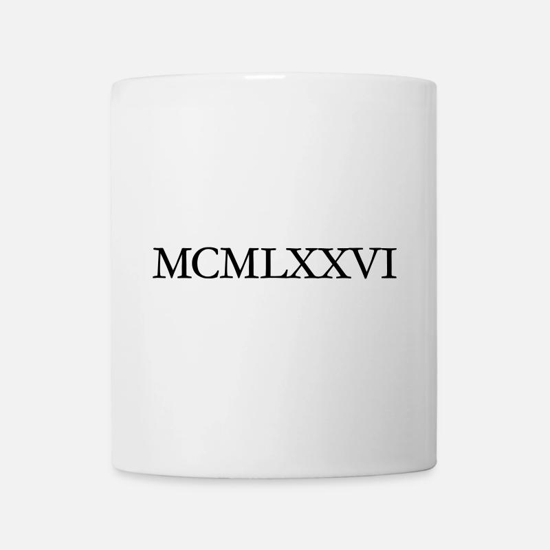 MCMLXXVI Jahrgang 1976 Geburtstag - Tasse - Weiß