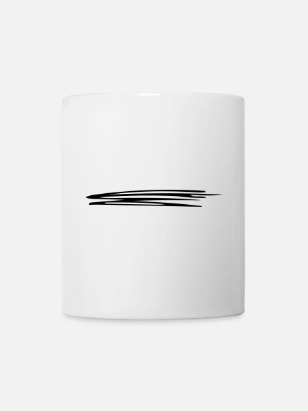 Linien schwungvoll | Vectorgraphic = Change Colors - Tasse - Weiß