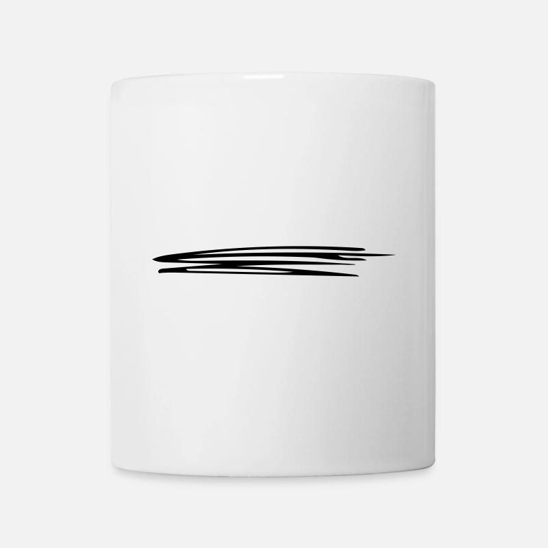 Linien schwungvoll | Vectorgraphic = Change Colors - Tasse - Weiß