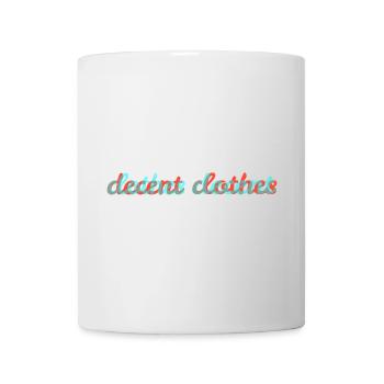 decent clothes - Mug - white - Front