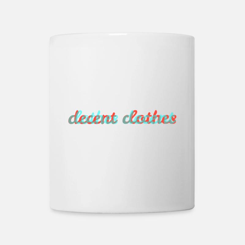 vêtements décents - Mug blanc - blanc