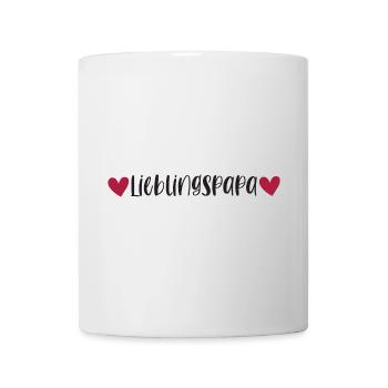 Lieblingspapa Papa Vater Vatertag Geschenk - Tasse - Weiß - Vorne