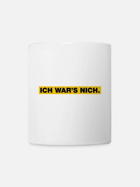 Ich war’s nich... - Tasse - Weiß