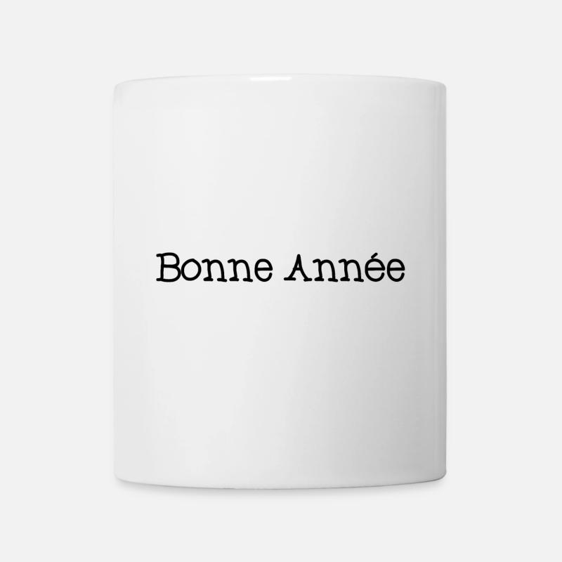 BONNE ANNEE. NOËL. ANNEE. ANNIVERSAIRE. RETRAITE. - Mug blanc - blanc