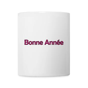 BONNE ANNEE. SAINT SYLVESTRE. NOUVELLE ANNÉE - Mug blanc - blanc - Devant