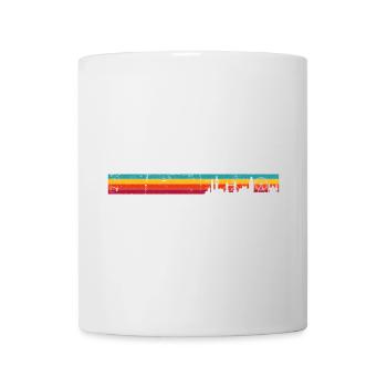 Londoner Skyline Retro - Tasse - Weiß - Vorne