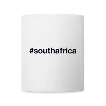 AFRIQUE DU SUD Hashtag Südafrika - Mug blanc - blanc - Devant