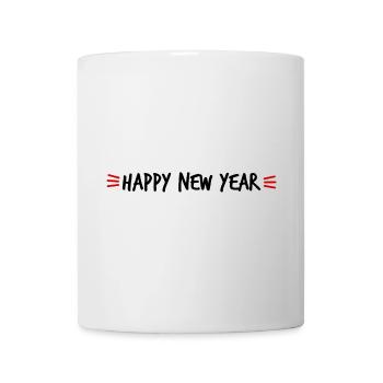HAPPY NEW YEAR. BEST WISHES. NEW YEAR'S EVE - Mug - white - Front
