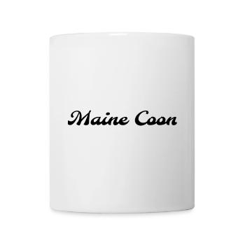T-shirt typo Maine Coon style Molle - Mug blanc - blanc - Devant