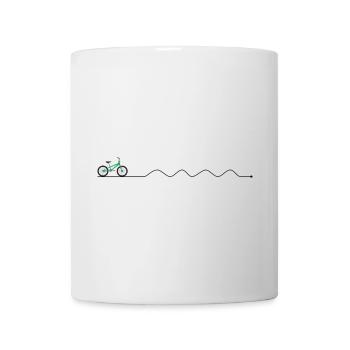 Emerald Trek Bike Silhouette - Mug - white - Front