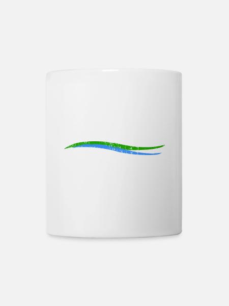 Wellen | Wave | Land Fluss - Tasse - Weiß