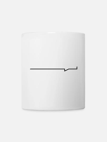 Balken-Sprechblase - Tasse - Weiß