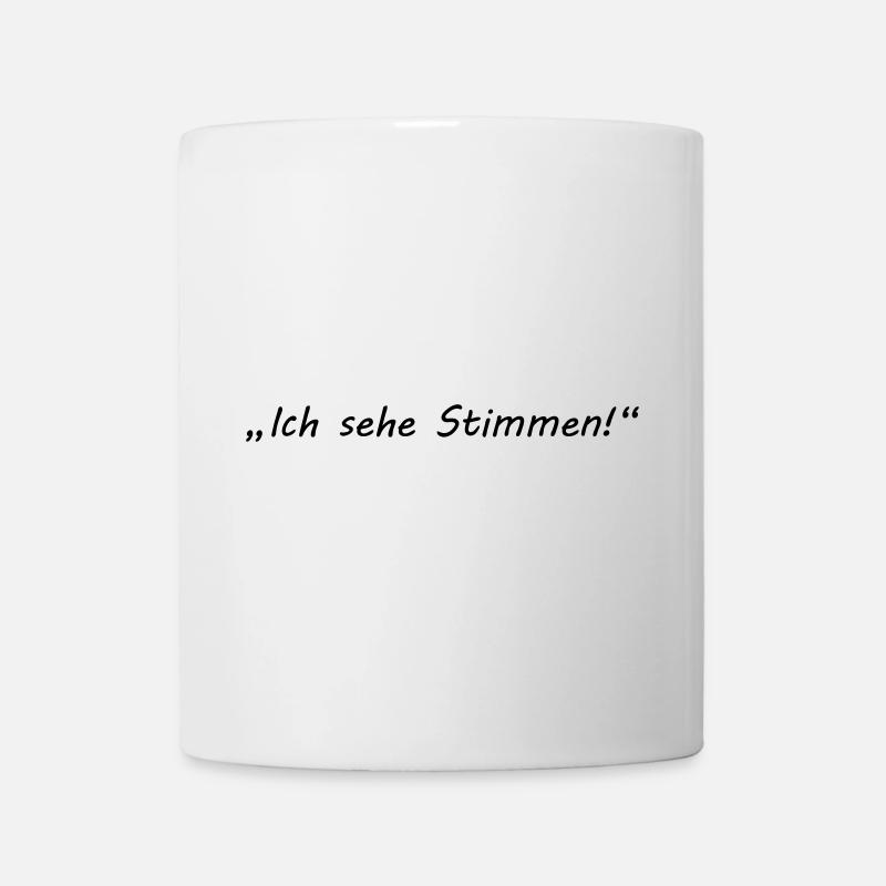 Je suis d'accord - psycho - Mug blanc - blanc