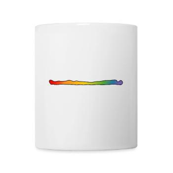 LGBT lgbtqi queer Regenbogenshirt - Tasse - Weiß - Vorne