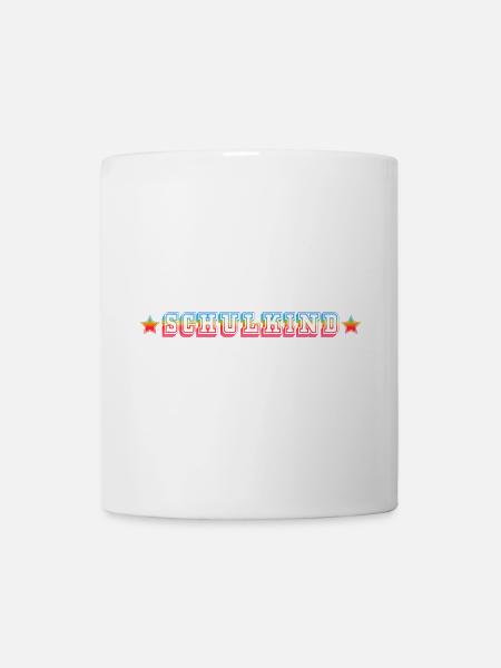 SCHULKIND rainbow star shirt - Tasse - Weiß