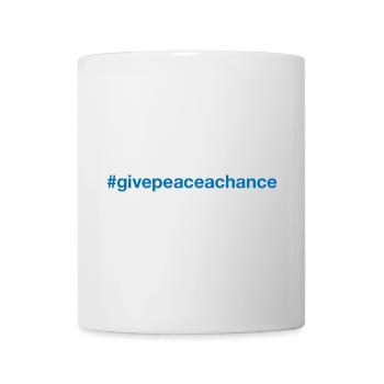 PEACE Hashtag - Tasse - Weiß - Vorne