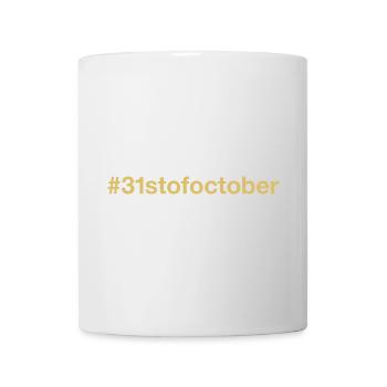 né le 31 octobre Anniversaire anniversaire - Mug blanc - blanc - Devant