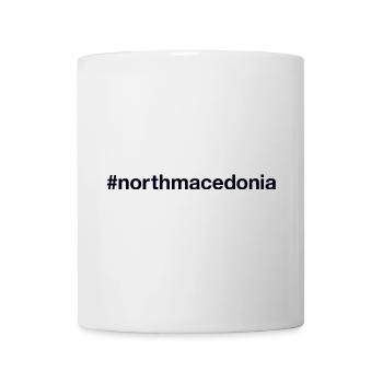NORTH MACEDONIA Hashtag Nordmazedonien - Tasse - Weiß - Vorne